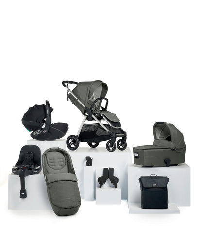 Mamas & Papas Flip XT³ Pushchair Bundle with Maxi-Cosi Pebble 360 Pro² & Base (8 Piece) – Harbour Grey