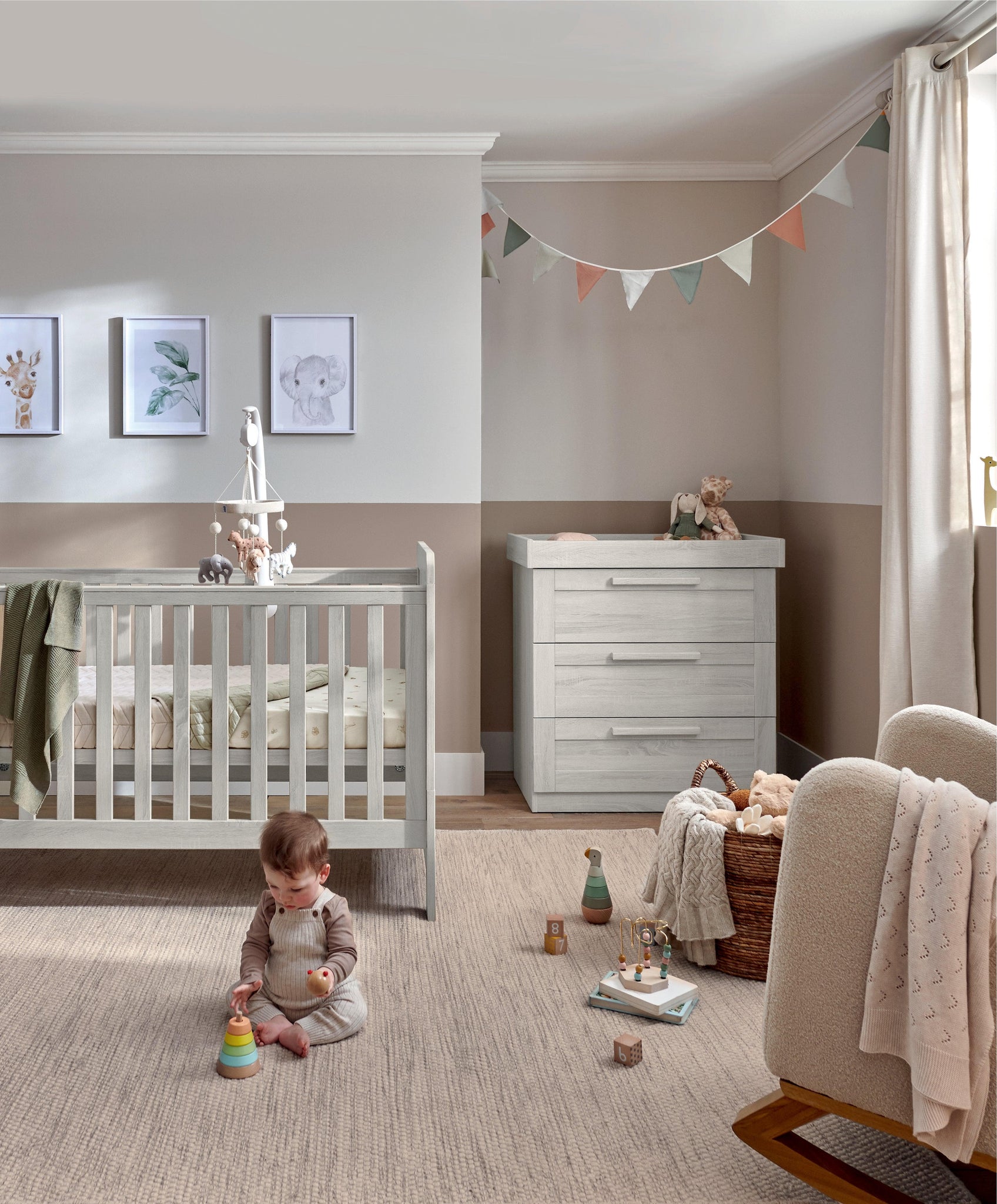 Atlas 2 Piece Furniture Set White | Nursery Furniture – Mamas 