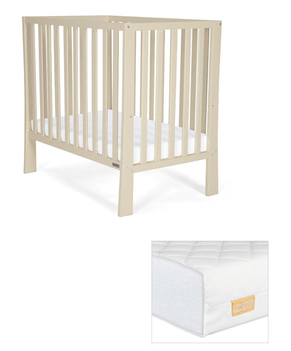 Mamas & Papas Furniture Sets Petite Cot & Essential Fibre Cot Mattress Bundle – Cashmere