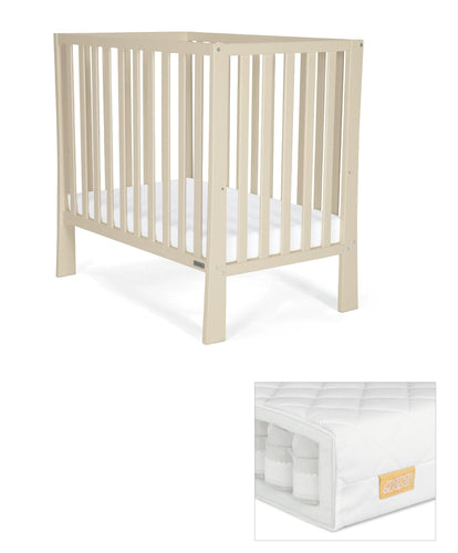 Mamas & Papas Furniture Sets Petite Cot & Pocket Spring Mattress Bundle - Cashmere