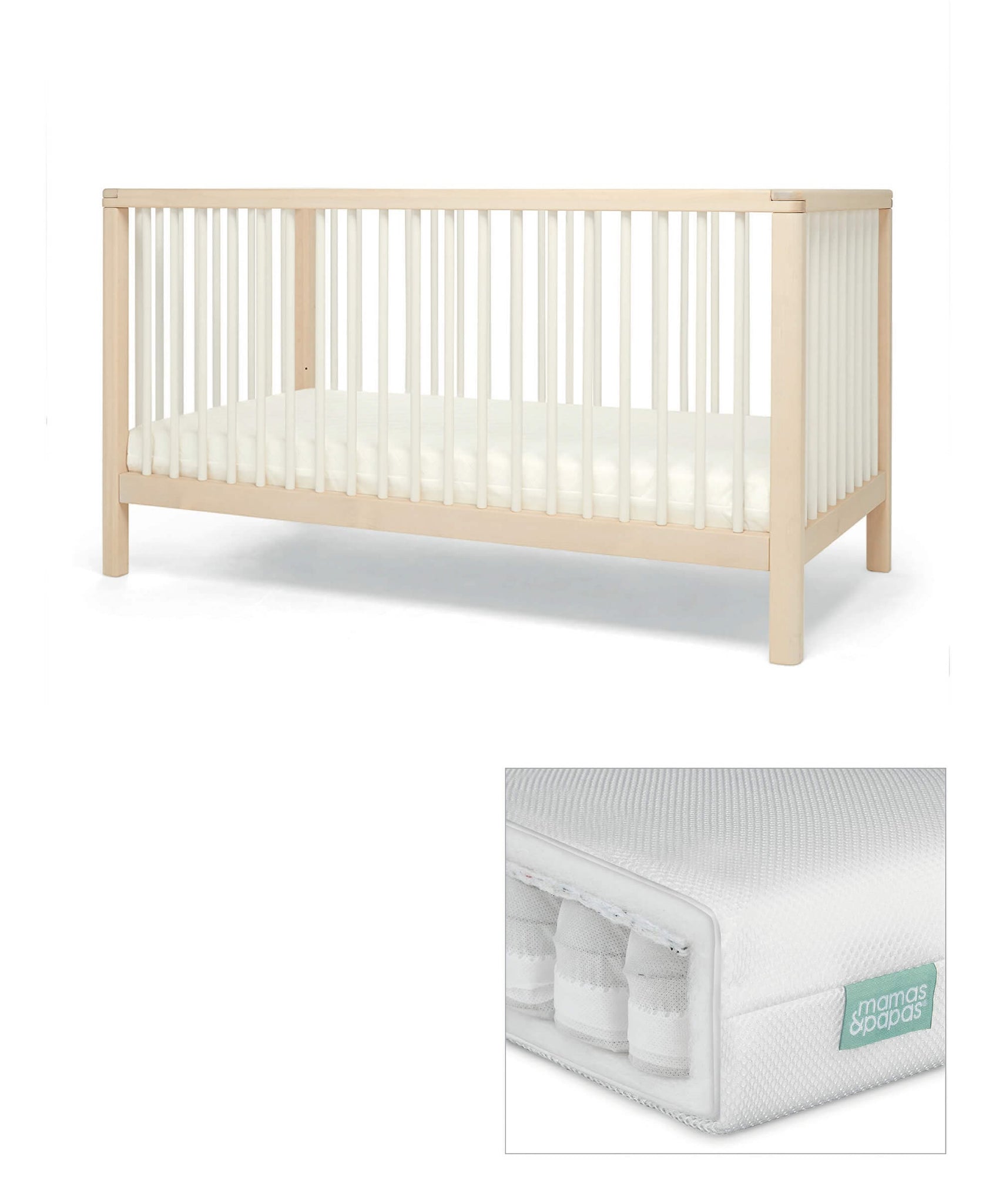 Mamas papas hot sale mattress cot bed