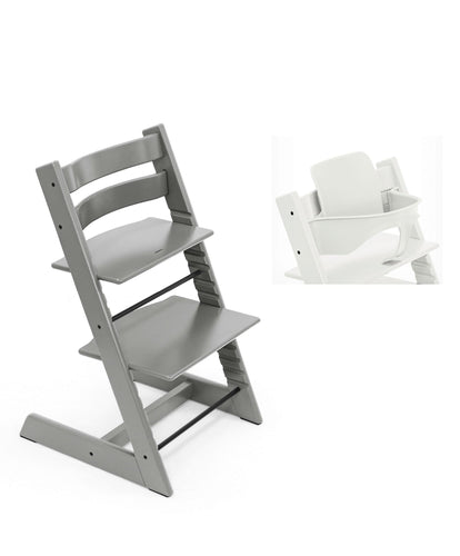 Mamas & Papas Highchairs Tripp Trapp Highchair & Baby Set - Storm Grey