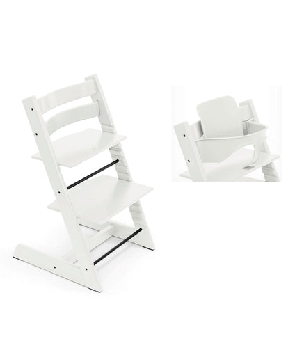 Mamas & Papas Highchairs Tripp Trapp Highchair & Baby Set - White