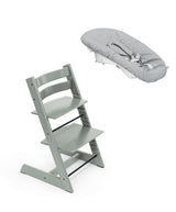 Mamas & Papas Highchairs Tripp Trapp Highchair & Newborn Set Bundle – Glacier Green