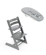 Mamas & Papas Highchairs Tripp Trapp Highchair & Newborn Set Bundle - Storm Grey