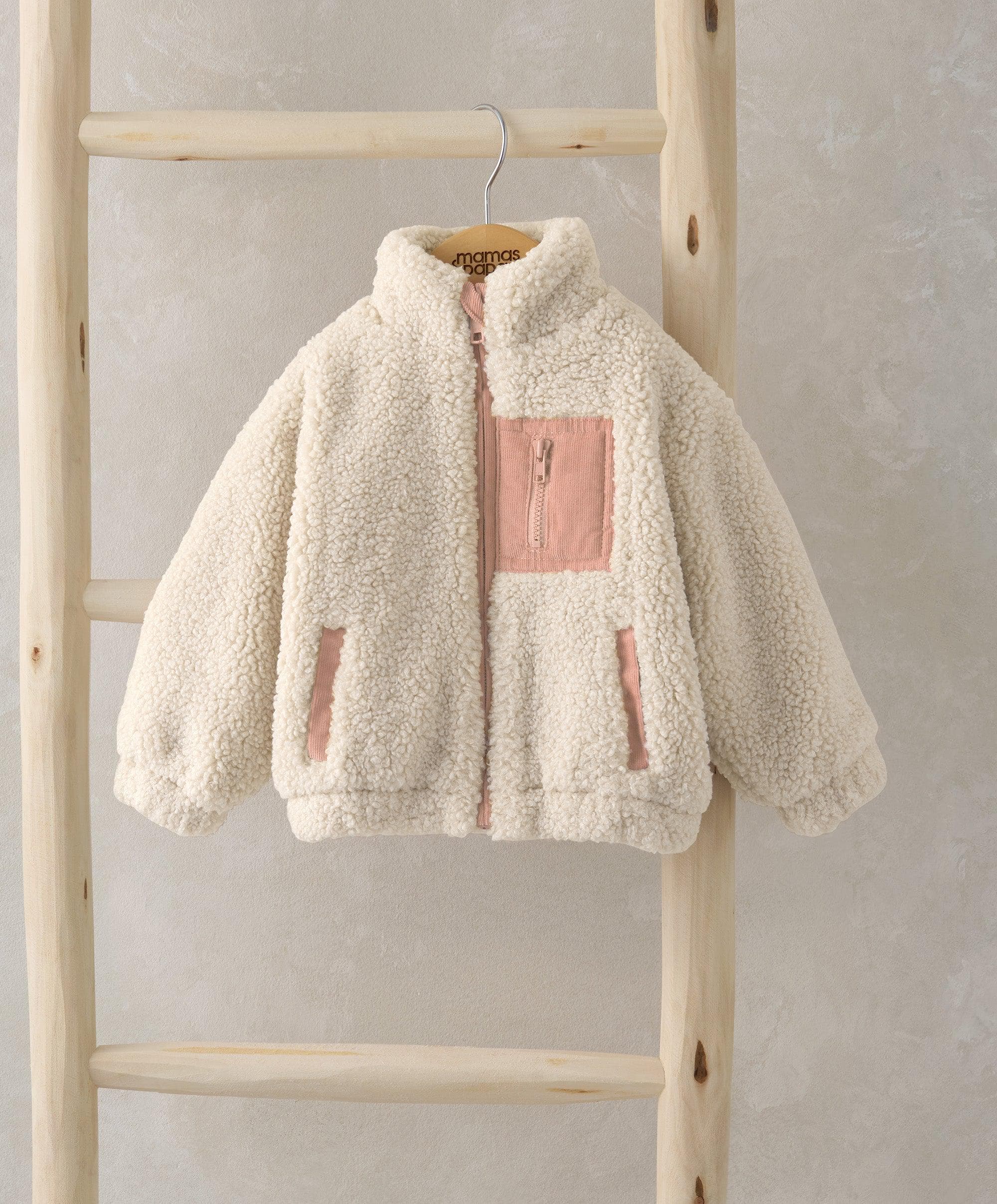 Baby girl borg coat online