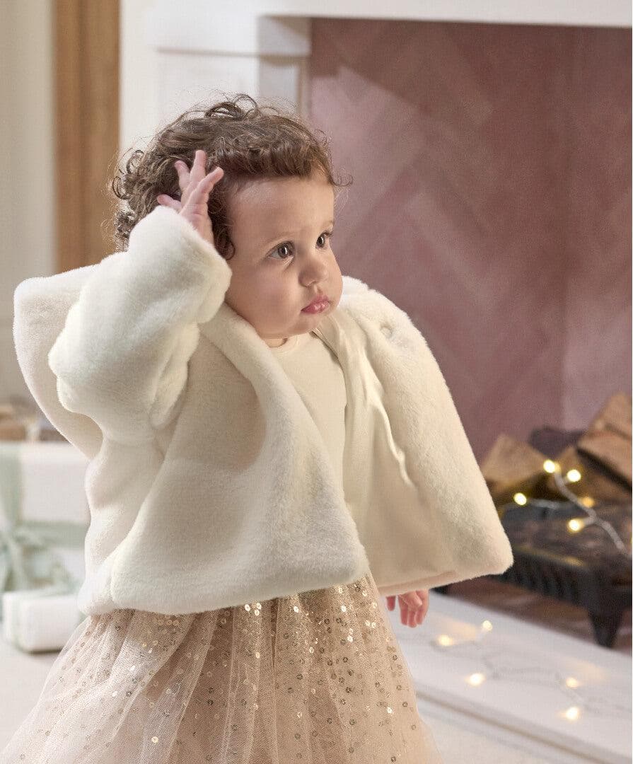 Baby girl cream coat online