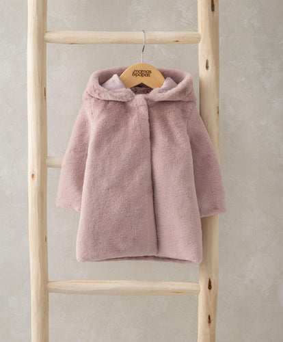 Mamas & Papas Jackets & Coats Faux Fur Jacket- Pink