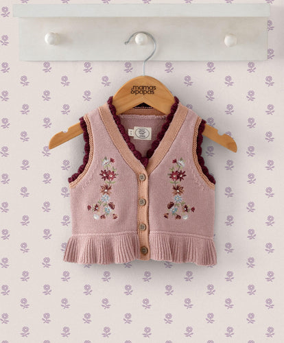 Mamas & Papas Jumpers & Knitwear Laura Ashley Knitted Waistcoat