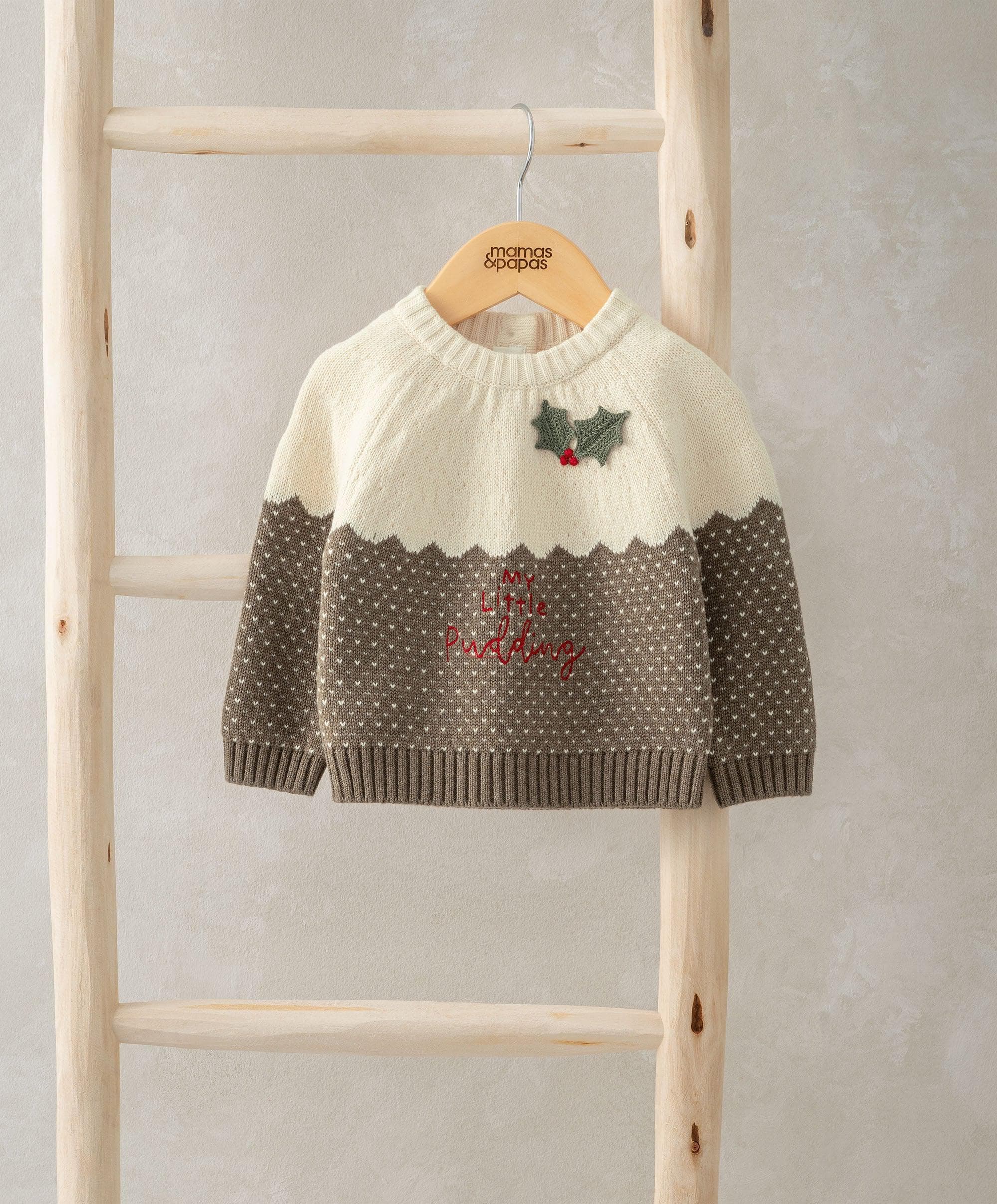 Christmas pudding jumper fashion baby