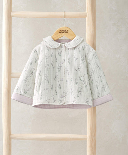 Mamas & Papas Lavender Print Quilted Jacket