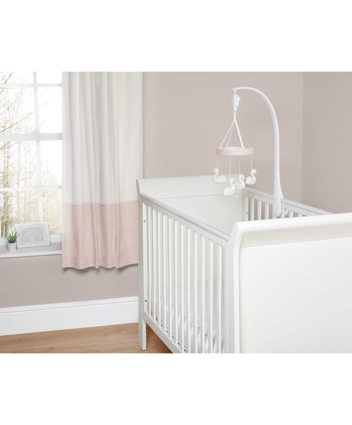 Pink musical discount cot mobile