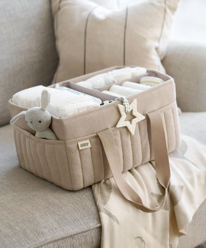 Mamas & Papas Nappy Caddy - Cashmere Waffle