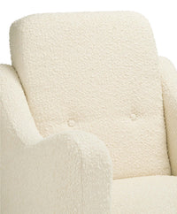 Bowdon Nursing Chair & Footstool - Off-White Boucle – Mamas & Papas UK