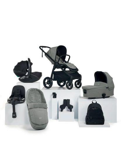 Mamas & Papas Ocarro Pushchair Bundle with Maxi-Cosi Pebble 360 Pro² & Base (8 Piece) – Flint