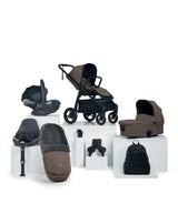 Mamas & Papas Ocarro Pushchair Complete Bundle with Cybex Cloud T Car Seat & Base (8 Pieces) - Café