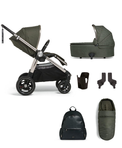 Mamas & Papas Ocarro Pushchair Essential Bundle with Carrycot (6 Pieces) Hunter Green