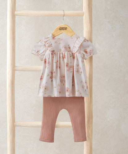 Mamas & Papas Outfits & Sets Floral T-Shirt & Leggings Set