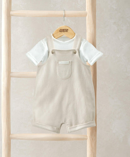 Mamas & Papas Outfits & Sets Ribbed Jersey Bodysuit & Dungaree Set