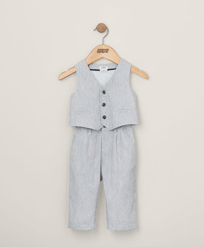 Mamas & Papas Outfits & Sets Stripe Waistcoat & Trousers Outfit Set