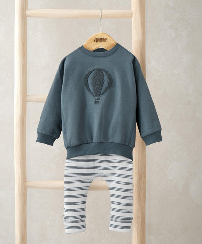 Mamas & Papas Outfits & Sets Striped Sweatshirt & Legging Set