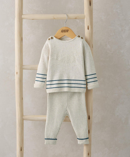 Mamas & Papas Outfits & Sets Whale Jumper & Bottoms - Sand