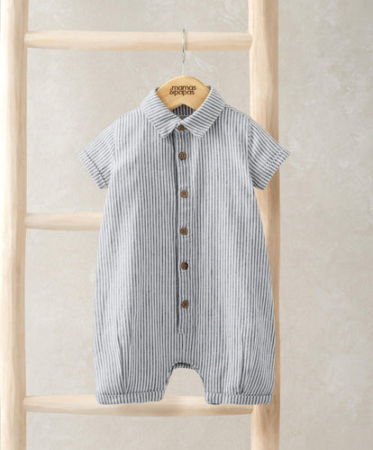 Mamas & Papas Pinstripe Romper