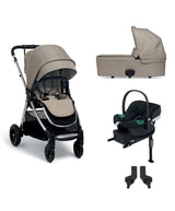 Mamas & Papas Pushchairs Flip XT³ Pushchair & Carrycot Bundle with Cybex Aton B2 i-Size Car Seat – Fawn