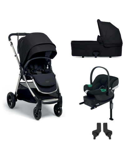 Mamas & Papas Pushchairs Flip XT³ Pushchair & Carrycot Bundle with Cybex Aton B2 i-Size Car Seat – Slated Navy