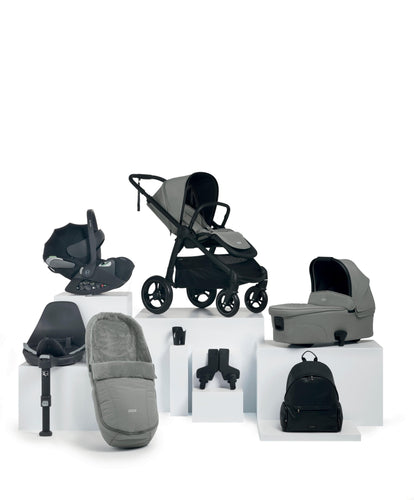 Mamas & Papas Pushchairs Ocarro Pushchair Complete Bundle with Cybex Cloud T Car Seat & Base (8 Pieces) - Flint Grey