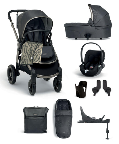 Mamas & Papas Pushchairs Ocarro Pushchair Complete Bundle with Cybex Cloud T Car Seat & Base (9 Pieces) - Graphite