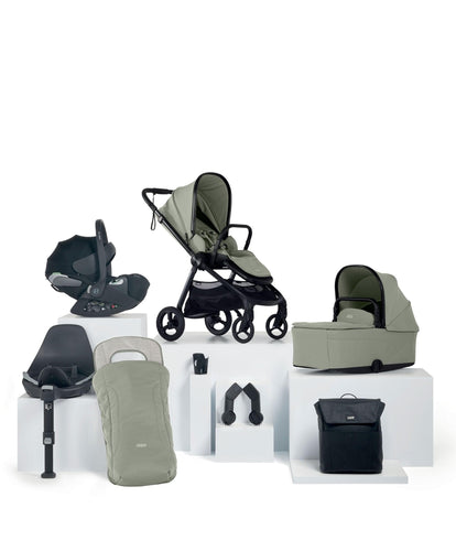 Mamas & Papas Pushchairs Vardo Pushchair Bundle with Cybex Cloud T Car Seat (8 Pieces) - Sage