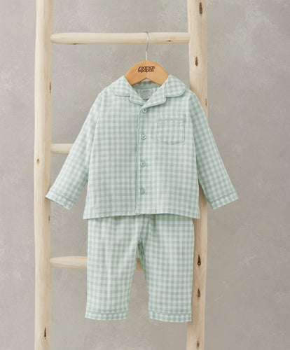 Mamas & Papas Pyjamas & Nightwear Check Woven Pyjamas - Blue