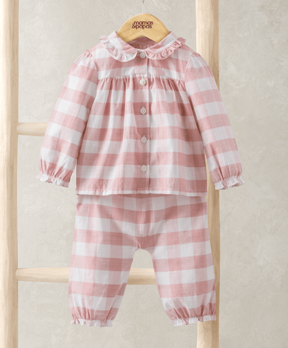 Mamas & Papas Pyjamas & Nightwear Gingham Pyjamas - Pink Checks