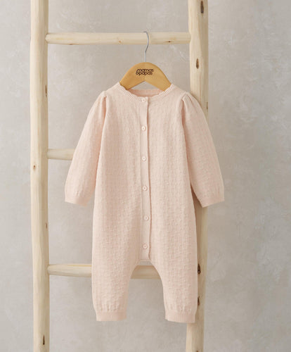 Mamas & Papas Rompers Knitted Romper - Pink