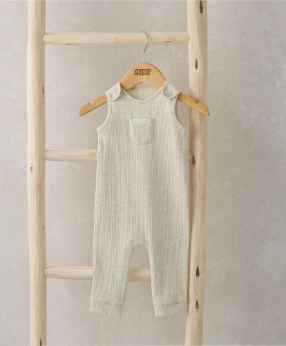 Mamas & Papas Rompers Organic Ribbed Romper - Oatmeal