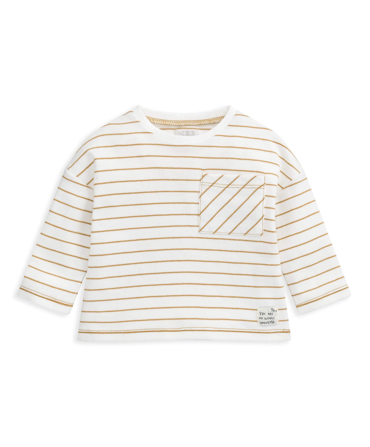 Striped Long Sleeved T Shirt - Cream – Mamas & Papas UK