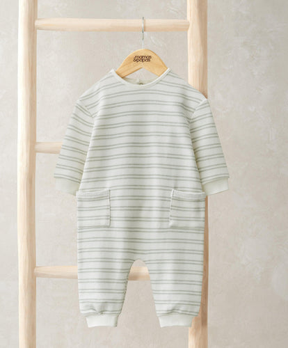 Mamas & Papas Striped Ribbed Romper