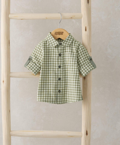 Mamas & Papas Tops & Shirts Check Shirt - Green