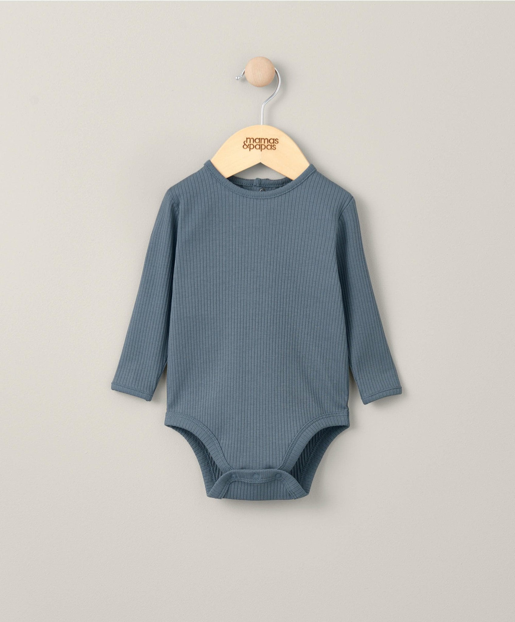 Organic Rib Bodysuit - Petrol Blue – Mamas & Papas UK