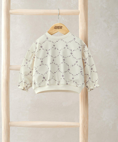 Mamas & Papas Trellis Print Sweatshirt