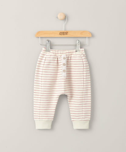Mamas & Papas Trousers & Leggings Striped Joggers - Cream