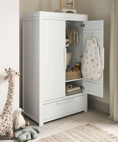 Mamas & Papas Wardrobes Franklin Nursery Wardrobe - White Wash