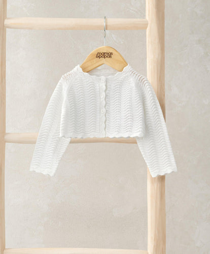 Mamas & Papas Wavy Stitch Bolero Cardigan