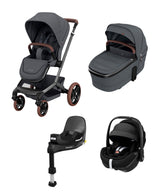 Maxi Cosi Pushchairs Maxi-Cosi Fame Pushchair Bundle with Maxi-Cosi Pebble 360 Pro² Car Seat (4 Pieces) - Twillic Graphite