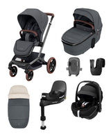 Maxi Cosi Pushchairs Maxi Cosi Fame Pushchair Bundle with Maxi-Cosi Pebble 360 Pro² Car Seat (7 Pieces) -Twillic Graphite