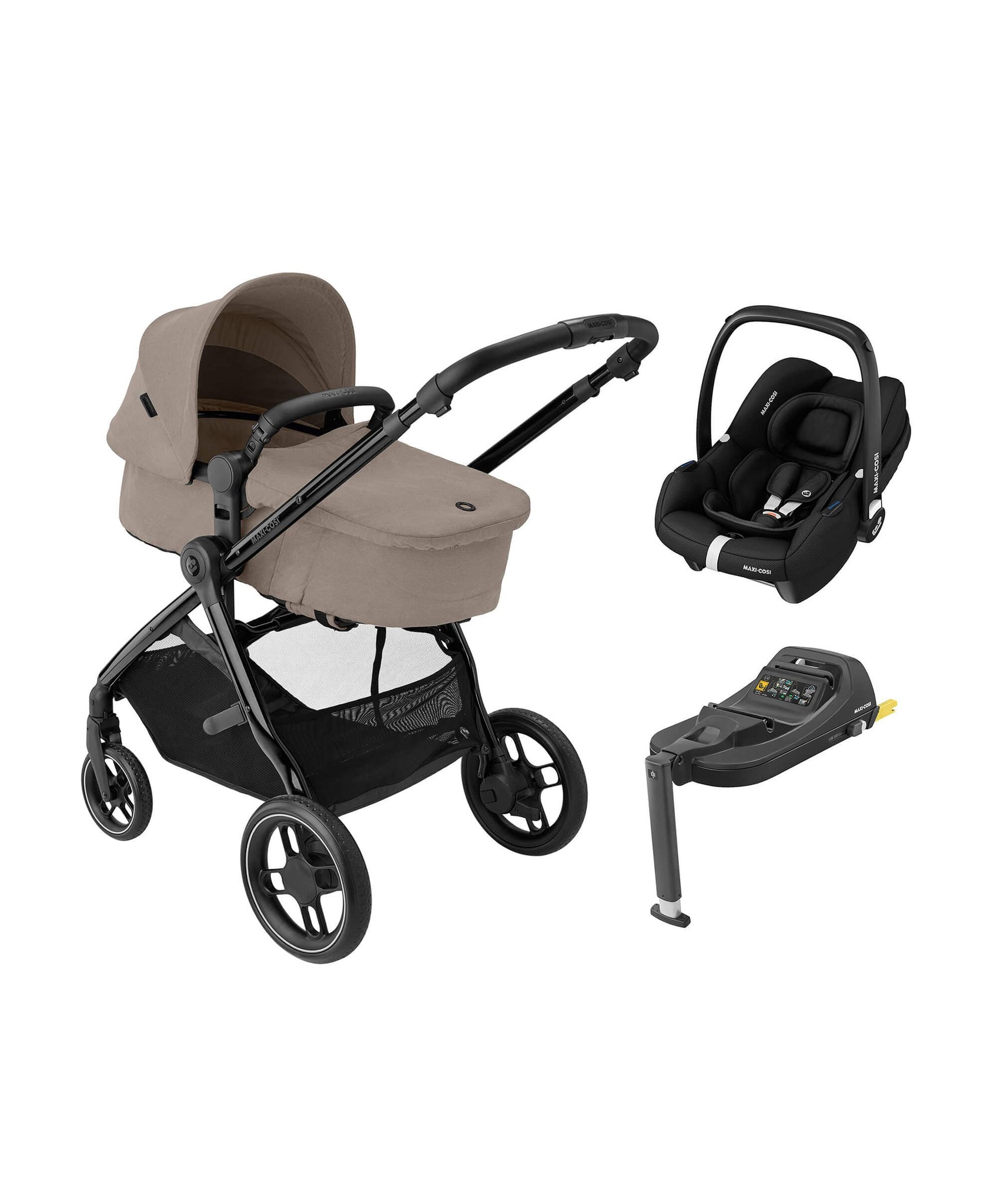 Maxi cosi car seat and outlet pushchair