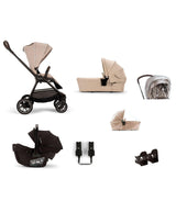 Nuna Pushchairs Nuna TRIV Next Urbn Pushchair Bundle with PIPA Urbn Car Seat & LYTL Carrycot (7 Pieces) - Biscotti