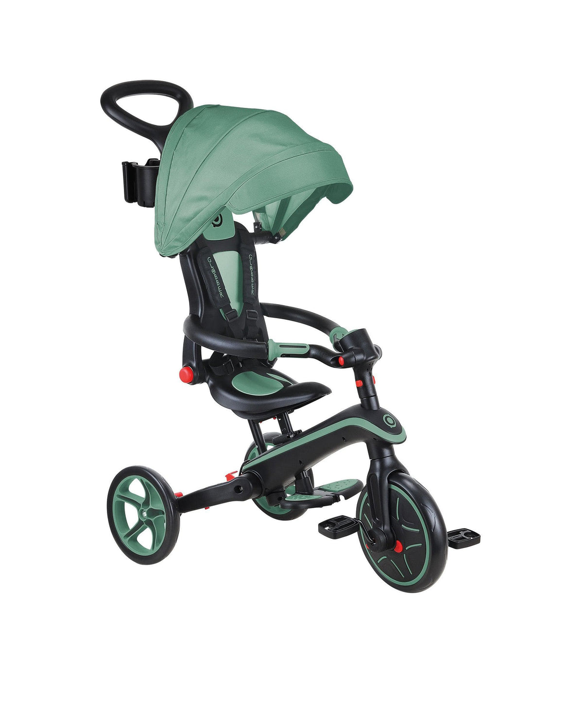 Globber Explorer Foldable 4-in-1 Trike - Olive – Mamas & Papas UK