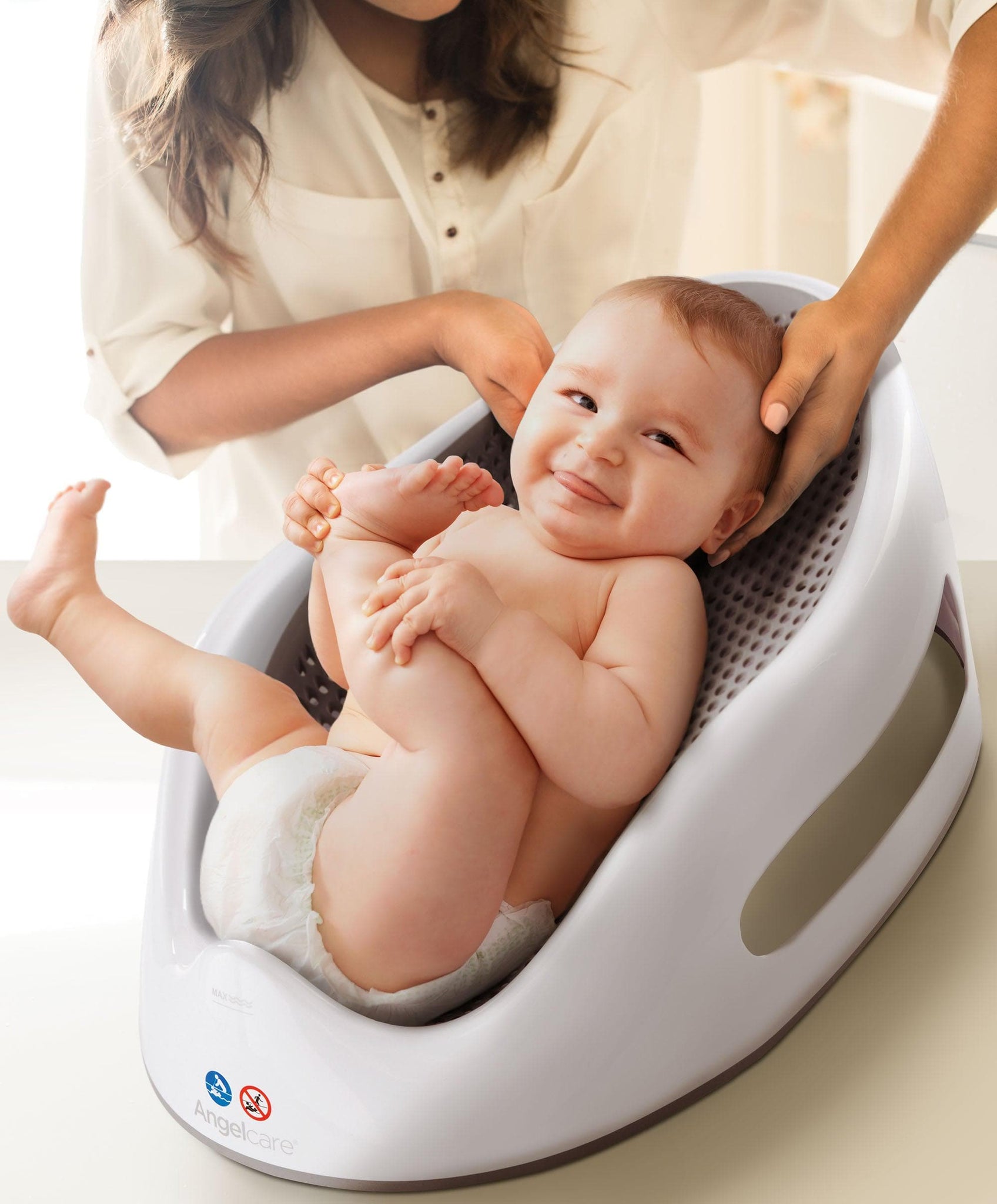 Angelcare Bath Seat (Ring) Light Grey(AC588) - Whole Bubs